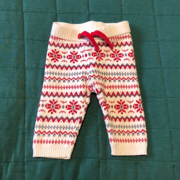 Gymboree Fair Isle Christmas sweater set, size 0-3 months - Picture 2 of 3